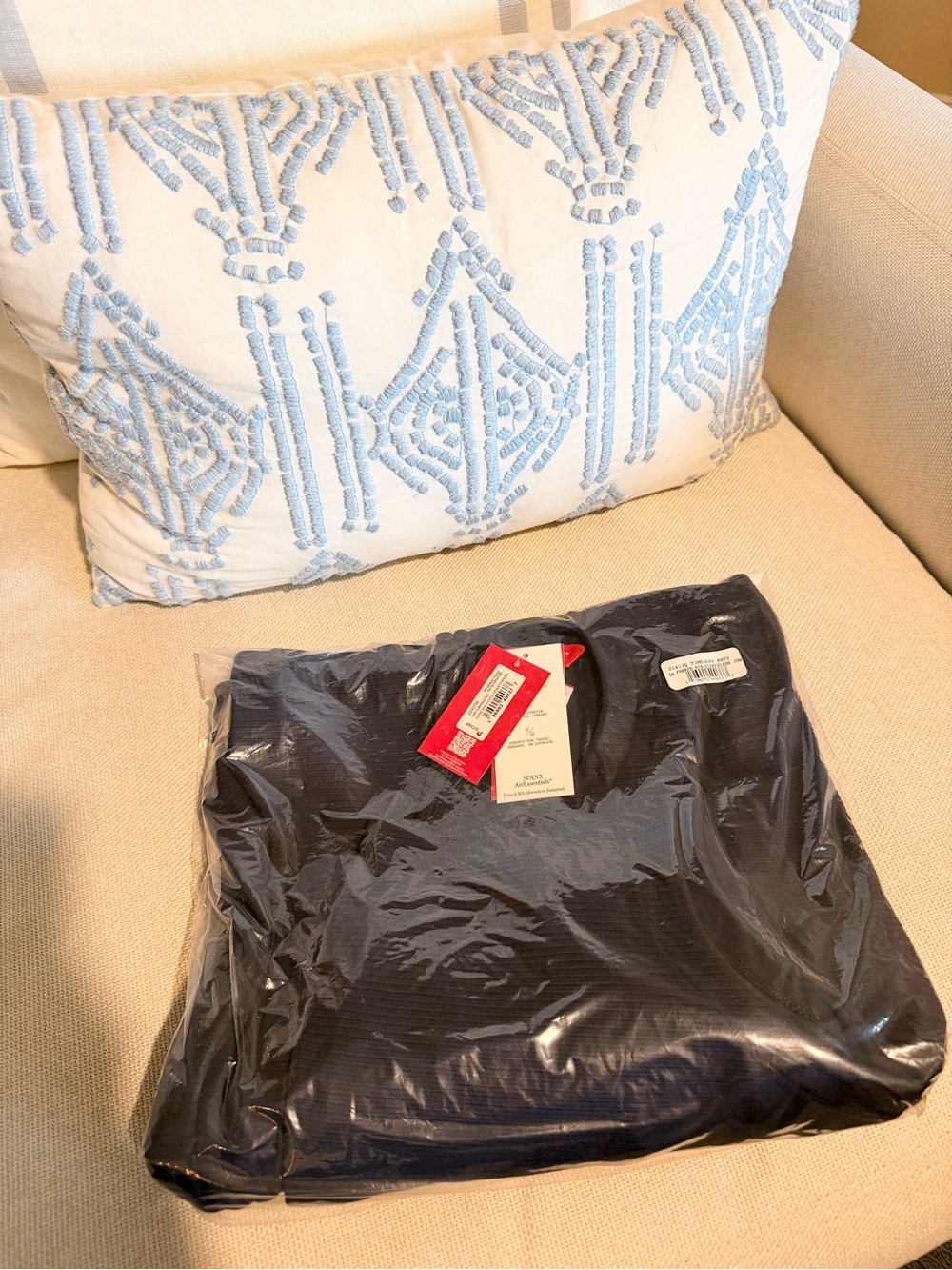 NWT - SPANX AirEssentials French Rib Sleeveless Jumpsuit – Navy – Small Petite - Picture 6 of 11